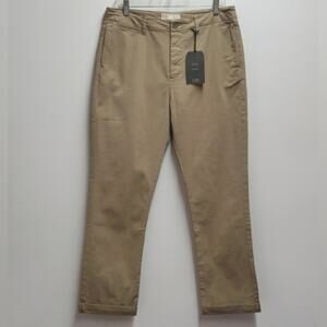 Current Elliot The Captain Trouser in Khaki Button Fly Chino Women's Size 31